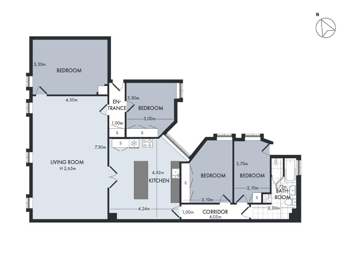 Sanders Stage - Enchanting Four-Bedroom Apartment Near Nyhavn 코펜하겐 외부 사진